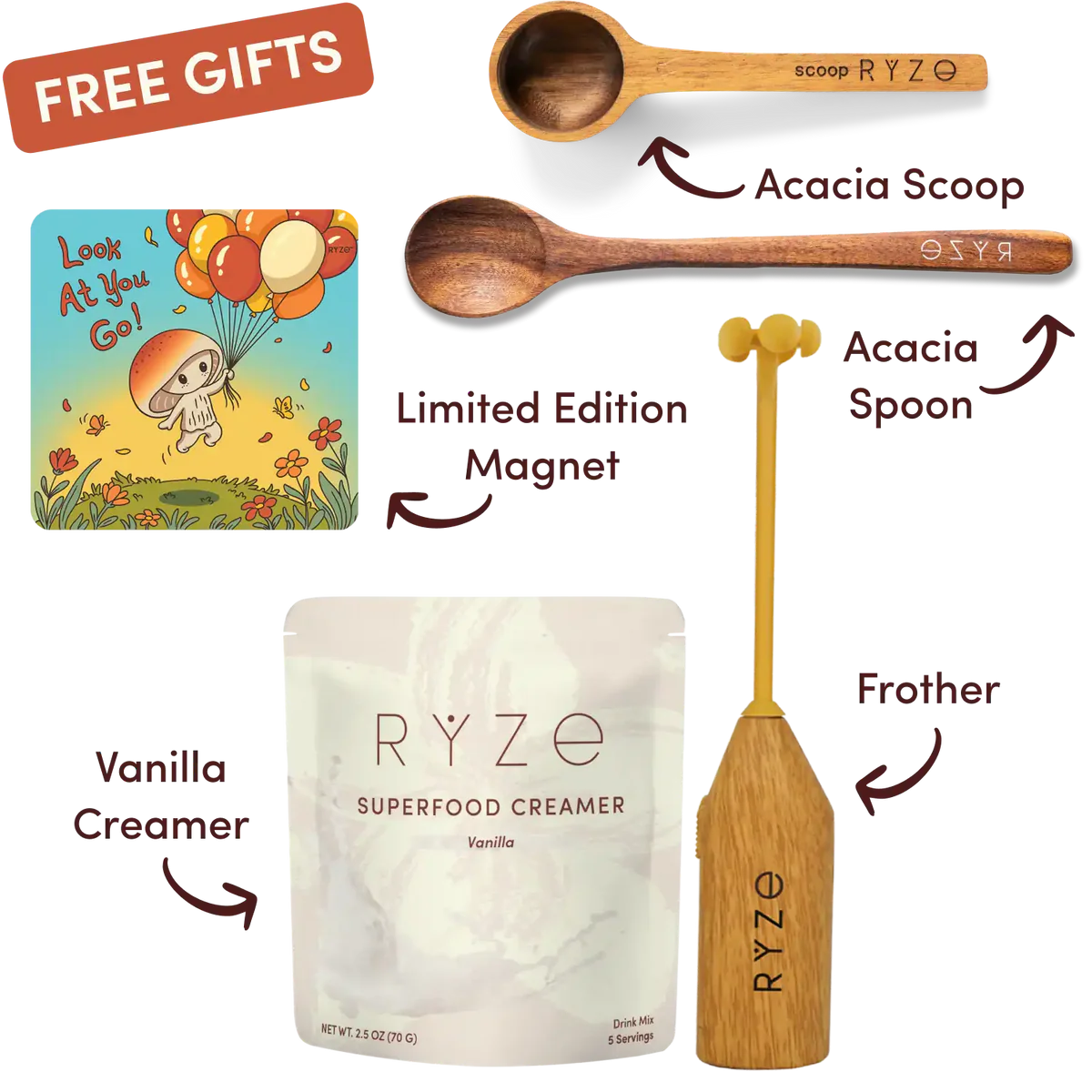 Mushroom Coffee Dark Roast Starter Kit (60 servings) - Balanced Set